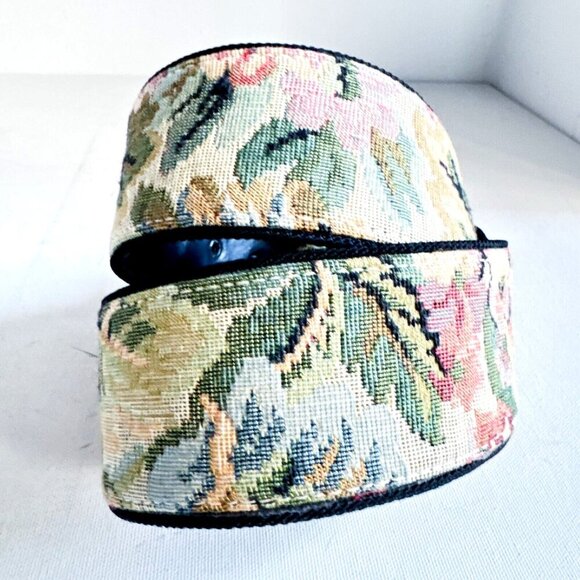 Vintage Tapestry Couch Print Grandma Style Belt - Picture 8 of 10